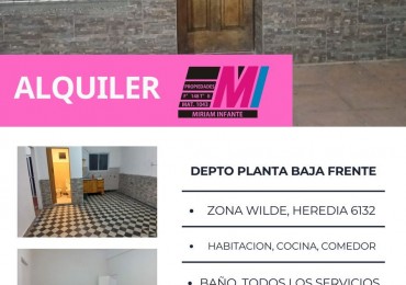Depto Planta Baja Frente 